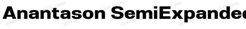 Anantason SemiExpanded Bold字体转换